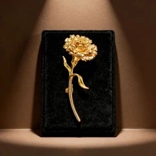 优雅的康乃馨胸针，百搭时尚的女士西装翻领别针 - 花朵胸針 - 查看 10