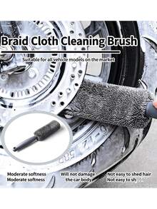 1 cái, Chổi vệ sinh lốp xe bằng sợi microfiber cán dài, Chổi lốp xe, Chổi vệ sinh vành bánh xe, Chổi rửa xe cầm tay, Chổi vệ sinh chi tiết, Bảo dưỡng xe, Dụng cụ vệ sinh, Dụng cụ làm sạch, Sẵn sàng cho năm học mới - A - Xem 1