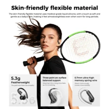 MINISO MS219 Neue kabellose Over-Ear-Kopfhörer, 3D-Soundqualitätserlebnis, Zero-Feel-Tragegefühl, hautfreundlich bequem, sicherer Sitz, trendiger sportlicher Modeartikel. - 查看 6