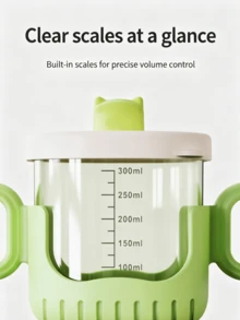 3-Color Baby Feeding Bottle | Weaning Cup For Babies 6M+ | Self-Feeding Training | 300ml Straw Cup With Scale Mark | Portable Dual-Handle Toddler Training Cup | Leakproof & Drop-Proof Sippy Cup |Ideal Gift For Back‑To‑School, Children's Day & Father's Day. - Multicolor - View 8