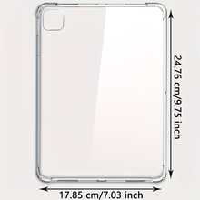 Transparent Protective Case For 2022 10th Gen 5/6th 9.7", 7/8/9th 10.2", Pro 11" 2018-2024, Air 11" 2024, Air5, Air4, Mini6, 7. Soft Protective Cover With 4 Corner Air Cushions, Anti-Scratch, High Clarity, High Transparency. Great Gift For Family And Friends. Protective Case. - Clear - View 24