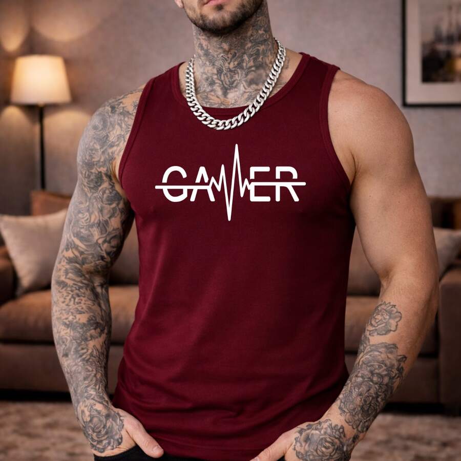 Camiseta Lançamento Academia 100% Algodão Masculina - bordô - Visão 1
