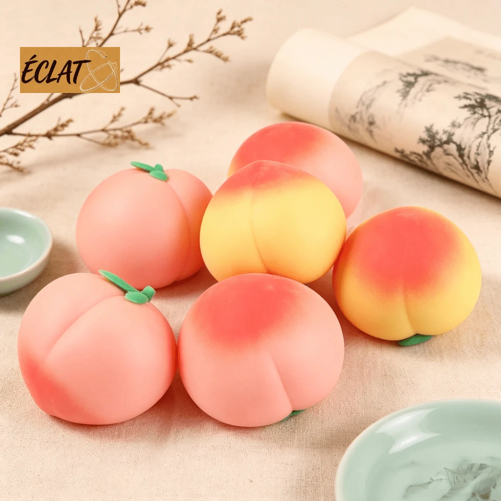 1pc Peach Squeeze Toy Stress Relief Squishy Slow Rebound Squeeze Ball Exquisite Party Favor Birthday Gift For Boys Girls Random Packaging OPP Bag Or Box ITUL - 多色 - 隨機顏色 - 查看 1