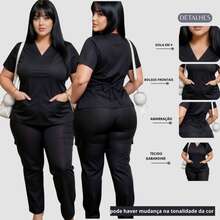Hospital Set Short Sleeve Scrub Slim + Plus Size Quick Dry Oxford High Quality Private And Fitted Nursing Uniform 36-50 Veterinary Hospital And Clinics - Blue and White - View 2