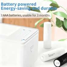 1pc Automatic Fish Feeder With Smart Timing Function, Suitable For Aquarium Auto Feeding, For Fish And Aquarium, Easy To Install And Operate White Feeder - White - View 7