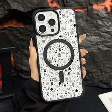 マグネット式黄ばみ防止 | 高級感あふれる2in1アクリルマグネット式スマホケース！スタイリッシュで手触りも良く、実用的な保護機能とマグネット式・耐衝撃設計を融合させた、高級感あふれるケースです。 ハンドペイントパターンケース  11  17e 手机壳  17e 手机壳 家族、恋人、友人、そして子供たちへのプレゼントに最適です。  17 Pro/15 Pro/14 Pro/Apple  Air/15 Plus/15 Pro Max/13/14 Plus/16/ 13 pro/16 Plus/15/16 Pro/14 Pro Max/16 Pro Max/12/14/11 Pro/11 Pro Max/16e/17 Pro Max/13 Pro Max/17e/12 Pro/12 Pro Max/17 - ブラック - チェックする 34