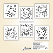 SANRIO 三丽鸥朋友永恒：1本三丽鸥朋友涂色书，适合成人和青少年，可爱又温馨。包含24页各种可爱的三丽鸥角色线条画，涂色有助于缓解压力。是返校文具的理想之选，也是母亲节、父亲节和儿童节的绝佳礼物。 - 填色本 - 查看 10