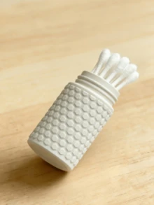 Cotton Swab Storage Box, Floss Storage Box, Toothpick Storage Box, Suitable For Storing Cotton Swabs And Various Small Items. It Saves Space, Practical, Can Be Used To Store Cotton Swabs, Floss, Hair Clips, Paper Clips, Etc. Can Be Used As Bathroom Storage Jar, Cotton Swab Dispenser, Makeup Pad Box, Floss Box, Etc. - Multicolor - View 4
