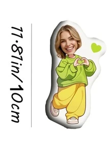 Cojín personalizado con foto, parte superior verde y parte inferior amarilla, foto personalizada, adecuado para decoración de sofá y cama en todas las estaciones, novedoso y único, unisex, divertido, adecuado para el Día del Padre, Día de la Madre, Halloween, Navidad, Nochebuena, San Valentín, cumpleaños, aniversario, Acción de Gracias, Pascua, Día de los Inocentes, Carnaval - Sube fotos para personalizar almohadas. - Ver 10