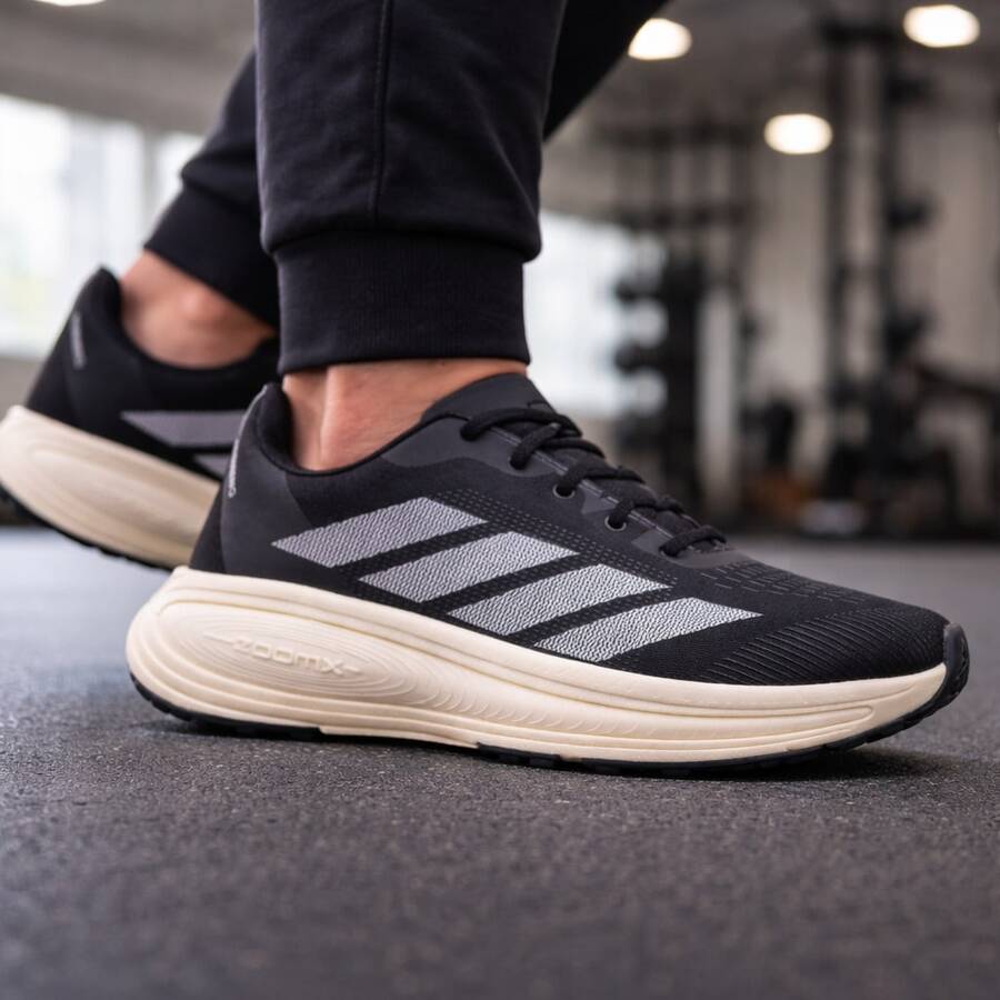 Men's Athletic Shoes For Running, Gym, Walking, Lightweight, Comfortable, Training, Fitness, Everyday Use - ADK黑白 - 查看 1