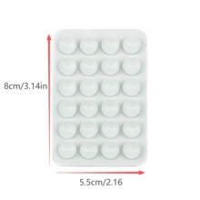 2/3/5个装多功能24孔方形硅胶手机吸盘和心形双面硅胶手机吸盘支架。坚固的硅胶吸盘可牢固地吸附您的手机，防止其掉落。适用于视频录制和自拍等各种场景。 - 彩色 - 查看 18