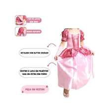 Fantasia Pricesa Rose Adormecida - Pink - Visão 4