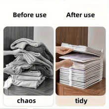 2 tấm gấp quần áo bằng nhựa, tấm gấp quần áo bằng nhựa có thể điều chỉnh - Dụng cụ sắp xếp đồ giặt nhanh chóng và dễ dàng cho gia đình, tấm gấp áo sơ mi màu xanh dương với nhiều lỗ để cất giữ quần áo hiệu quả. - Xem 10