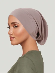 新款女士弹力长尾帽，可遮盖头发，穆斯林风格弹力帽。 - A - 查看 10