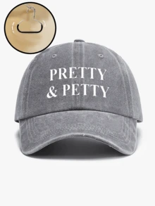 Un gorro lavado con efecto vintage apto para todo el año, primavera, verano, otoño e invierno, con correa ajustable, adecuado para el Día de San Valentín, bodas, Navidad, temporada escolar, Día del Padre, bodas y Mardi Gras - Talla única - Ver 11