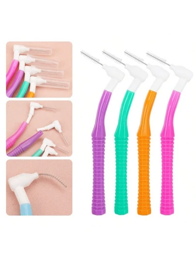 10 Pcs Small Eyebrow Brushes, L-Shaped Eyelash Brush, Eyebrow Brush And Cleaning Brush, Multi-Functional Convenient Makeup Brush, Suitable For Multiple Angles Of Use, Professional Makeup Brush, Suitable For Daily Use And Travel.