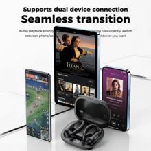 MINISO MS219 Neue kabellose Over-Ear-Kopfhörer, 3D-Soundqualitätserlebnis, Zero-Feel-Tragegefühl, hautfreundlich bequem, sicherer Sitz, trendiger sportlicher Modeartikel. - 查看 10