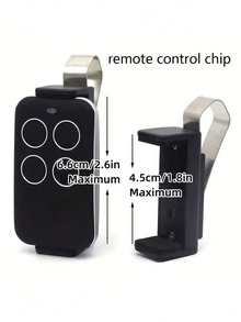 Adjustable Sun Visor Clip Holder - Sun Visor Remote Control Holder, ABS Plastic Car Remote Control And Key Storage Rack, Suitable For Garage Door Remote, Car Keys (45-68mm), Non-Slip Base, Universal For Most Vehicles, Car Rearview Mirror Key Storage Rack, No More Lost Keys - Key Clip - View 10