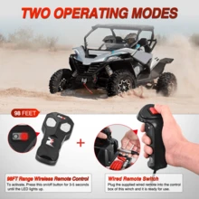 Nilight 12V Electric Winch Kit For Recovery Shackle, UTV Trailer Boat Offroad Towing ATV Winches 12000LBS IP68 Winch With Synthetic Rope Hook Fairlead Wired Wireless Remote For UTV, ATV, Trucks,Heavy Duty Off Road Vehicle - B - View 6