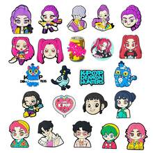 Panini K-POP偶像動漫鞋飾套裝，可愛角色裝飾，適用於洞洞鞋與休閒鞋 - 彩色 - 查看 3