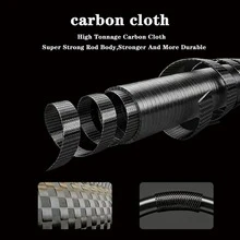 SEACHASER Cần câu siêu nhẹ 77g, hệ thống khoen KR, độ cứng trung bình, cần câu mồi bằng sợi carbon, dài 5'11", dùng được cả nước mặn và nước ngọt. - màu đen - Xem 4
