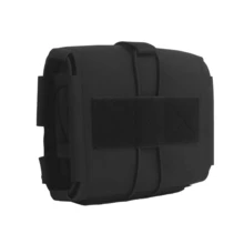 Horizontal Pull Medical Pouch MOLLE – Empty First Aid Bag With Side Access, Black Nylon Hunting Belt Organizer (No Supplies) - Multicolor - View 4