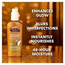 Palmer's Aceite corporal con brillo de manteca de cacao de Palmer con vitamina E, paquete de 4 botellas (cada una de 150ml) de aceite hidratante de brillo ligero - 5ml - Ver 2