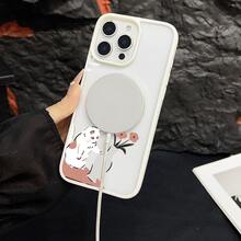 マグネット式黄ばみ防止 | 高級感あふれる2in1アクリルマグネット式スマホケース！スタイリッシュで手触りも良く、実用的な保護機能とマグネット式・耐衝撃設計を融合させた、高級感あふれるケースです。 猫と花瓶ケース  11  17e 手机壳  17e 手机壳 家族、恋人、友人、そして子供たちへのプレゼントに最適です。  14 Plus/17/15 Plus/11 Pro Max/16e/16/14 Pro Max/12 Pro/14/11 Pro/15 Pro/14 Pro/ 13 pro/12/13 Pro Max/12 Pro Max/15/17 Pro Max/16 Pro Max/13/17e/16 Pro/16 Plus/15 Pro Max/Apple  Air/17 Pro - ホワイト - チェックする 8