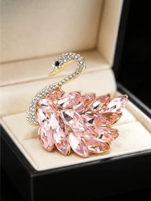 1枚奢华天鹅胸针，高端优雅翻领别针，母亲节礼物，适合女士日常或派对佩戴 - 天鵝胸針 - 查看 18