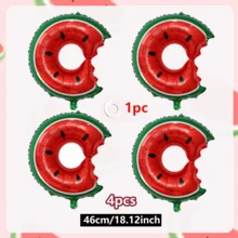 Bộ 6/4/2 bóng bay tráng bạc họa tiết dưa hấu, với hình ảnh dưa hấu và kem, thích hợp cho các lễ hội mùa hè, trang trí tiệc Luau, tiệc sinh nhật nhiệt đới, dã ngoại và tiệc bể bơi! - Xem 13