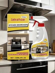 jakehoe Fast & Gentle Formula, For Surfaces, Gentle On Hands, Plastic Spray Bottle Kitchen Degreaser, Removes Stubborn Grease And Stains, Dissolves Tough Oil Residue, Suitable For Stoves, Range Hoods, Ovens, Grills, Pots & Pans, Sinks, Countertops, Cabinets, Backsplashes, Stainless Steel, Home Kitchen, Restaurant Commercial Kitchen, Camping RV Daily Use - Liquid - View 13