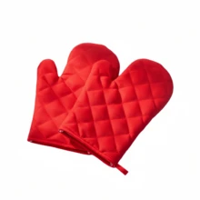 1 đôi găng tay lò nướng bằng cotton chịu nhiệt tùy chỉnh, có thể in tên/văn bản/logo, được làm từ vải cotton chịu nhiệt có độ thoáng khí tốt, thích hợp để sử dụng lâu dài, thiết kế tiện dụng cho thao tác linh hoạt, cung cấp khả năng cách nhiệt tuyệt vời cho ngón tay, lòng bàn tay và cẳng tay, có thể giặt máy để dễ dàng vệ sinh và bảo quản. - Nhiều màu - Xem 11