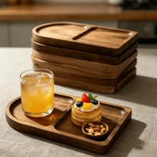 1/2/3件套木质托盘，甜点托盘，零食托盘，奶酪盘，餐盘，咖啡茶托盘，餐具 - 家居装饰，房间装饰，客厅配件，适用于甜点、茶、水果、零食、坚果、开胃菜，庭院，生日，派对，节日，厨房用品，木质托盘，母亲节快乐 - 查看 2
