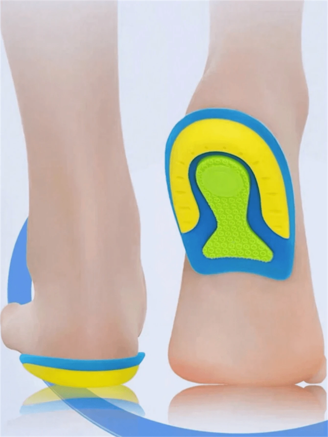 Heel Pads, Silicone Heel Cushions, Heel Protectors - Multicolor - View 1