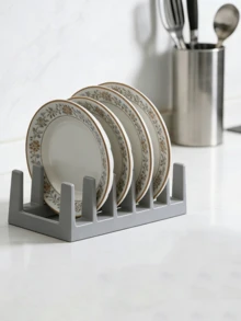 1 pieza Estante de almacenamiento multifuncional: Soporte para tapas, Estante para utensilios, Soporte para cucharones, Organizador de tablas de cortar, Estantería para libros. Conveniente para almacenar y escurrir tapas, cucharones, adecuado para cocina moderna, estudio y escenarios de organización de la cocina. - Multicolor - Ver 4