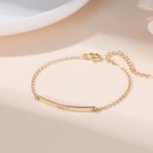 Engraved Name Bracelet With Heart, Personalized Jewelry Gift, Custom Bracelet, Customized Gift For Mom Name Bracelets, Nameplate Bracelet - Multicolor 2 - View 4