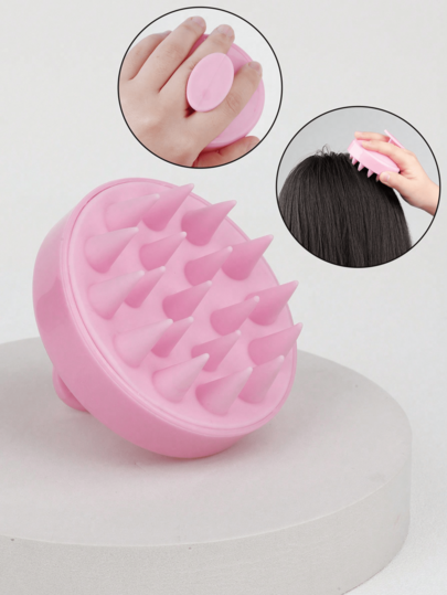 1pc Silicone Massage Shampoo Brush, Hair Washing Comb Cleansing Bath Brush Hair Styling Tool