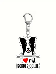 1pc Cute 2D Acrylic Jumping Dog Keychain, Suitable For Bags And Backpacks, Perfect Gift For Women And Girls, Customizable, Suitable For Thanksgiving, Christmas And Halloween, Also Can Be Used As Car Accessories, Bag Charms, Backpack Pendants, Ideal For School, Goth, Y2K Styles, Comes With ID Card Holder, Ideal For Car Accessories And Bag Charms Gifts For Mother, Father, Graduation, And Teacher - Multicolor - View 15
