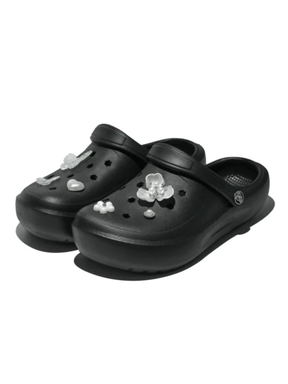 HOEASE Exclusive Stylish Lightweight Clogs, EVA Soft Sole Non-Slip Breathable And Comfortable Leisure Garden Shoes And Beach Shoes, Personalized Customized Charms, For Home And Outing, For All Seasons