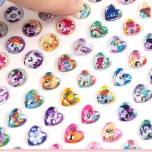 Hasbro Pegatinas de cristal con diseños de animales de dibujos animados, calcomanías de gemas autoadhesivas para scrapbooking y papelería - Estilos aleatorios - Ver 2