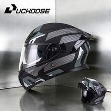 High Quality DOT Motorcycle Helmet Four Seasons Motocross Racing Modular Flip Up Casco Men Women Off Road Helmet Unmasked - Warship - Transparent Mirror - View 1