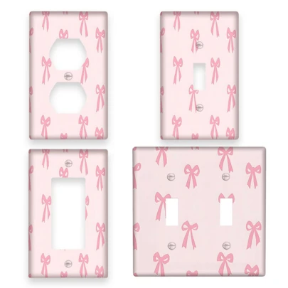 1pc 1-Gang/2-Gang Butterfly Decor Switch Plate Cover, Decorative Electrical Wall Plate, For Kitchen, Bathroom, Home Decor
