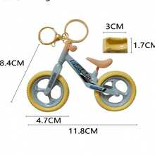 Creative Playful Movable Bicycle Couple Keychain Pendant Ornament Small Gift Decor - Multicolor - View 6