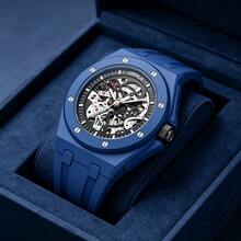 Quà tặng Ngày Valentine 2026: Đồng hồ cơ tự động, chống nước 30M, thiết kế lộ máy, dây đeo silicon, hộp quà. - Một cỡ - Xem 10