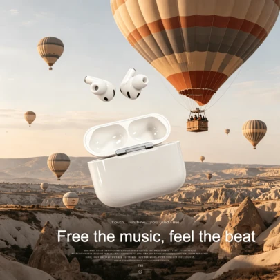 SZLWSM Wireless Bluetooth Earphones TWS Design With Active Noise Cancellation HiFi Stereo Sound Quality Wireless Charging Case Sweatproof In-Ear For Travel Sports Fitness Daily Wear