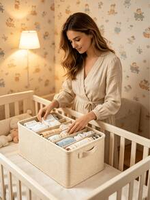 1 hộp đựng quần áo trẻ em đa năng, hộp sắp xếp quần áo trẻ sơ sinh - Nhiều màu - Xem 1