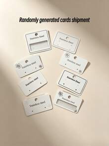 24 件/套不锈钢耳环，款式包括海龟、海星、花朵、心形和非几何对称设计。优雅的耳环，适合日常佩戴，也是理想的情人节礼物（随机发货）。 - 彩色 - 查看 6