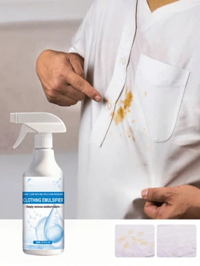 jakehoe 1pc Fabric Cleaner, Suitable For Clothes, Mattress, Sofa, Carpet And Various Textiles, Easily Removes Stains And Dirt, Saves Time And Effort, Great Gift For Family And Friends