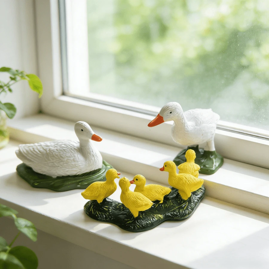 Duck Model Animal Toy, Suitable For Science Education, Sandbox Games, Simulation Scenarios, Ideal Gift For Christmas, Halloween Or Birthday - Multicolor - View 1