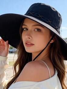 Chapéu Bucket, Chapéu de Cowboy Estilo Western Retrô, Chapéu de Sol para Caminhadas e Atividades ao Ar Livre no Verão, Aba Dobrável, Ideal para Uso Diário, Pesca, Praia, Caminhadas e Mais, Férias e Viagens - Chapéu de balde - Ver 5